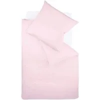 fleuresse Bettwäsche Colours, 100% Baumwolle, 2 teilig, Uni-Mako-Satin, superweich, atmungsaktiv, hochwertige Reißverschlüsse