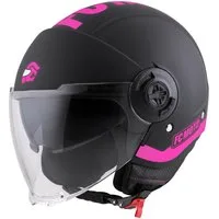 FC-Moto Motorradhelm Ralgo Jethelm, herausnehmbares Innenfutter,integriertes Sonnenvisier