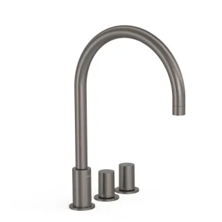 Tres 3 Loch 2 Griff Waschtischarmatur Beliebige Installation Mit Griff, 06110501GR 06110501GR