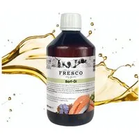 Fresco Dog Barf Öl für Hunde, Mix aus Lachsöl, Hanföl & Leinöl, Ergänzungsfutter für: Hunde, Gesund & vitaminreich