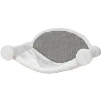 TRIXIE Katzen-Hängematte Hängematte zur Wandmontage - weiß/grau - 54 × 28 × 33 cm