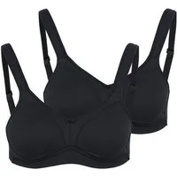 Susa Bügelloser BH 2er Pack Comfort Topsy (Spar-Set, 2-tlg) BH ohne Bügel - Nahtlose Cups, Sorgt für sicheren Halt