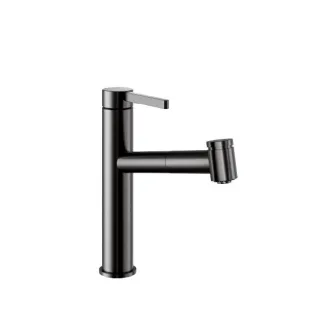 KWC Hebelmischer BEVO E Auszugbrause, A220, industrial black,125591 125591