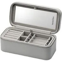Pandora Schmuckkoffer Schmuckbox Damen Klein Grau A012