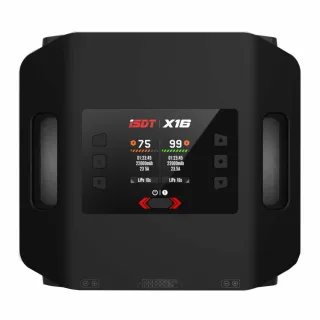 ISDT X16 AC 1100W 20Ax2 Dual Channel Lipo Charge and Discharge Cycle Balance Charger with 2.8 Inch LCD Sunscreen Support