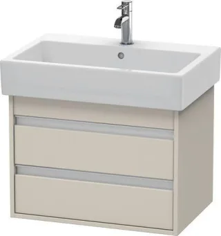 Duravit Ketho Waschtischunterbau wandhängend Taupe Matt 650x440x480 mm - KT662409191 KT662409191