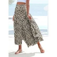 LASCANA Hosenrock mit extra weitem Bein grafischer Alloverdruck, Culotte, Sommerhose, Strandhose, Schlupfhose