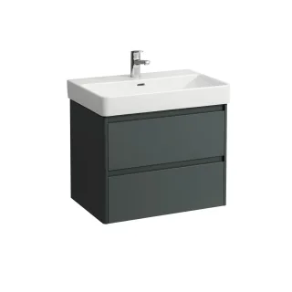 LAUFEN Waschtischunterschrank BASE 2.0 446x669x515 2 Schubl m. Griffmulde f.WT H810967 verkehrsgrau, H4112921082661