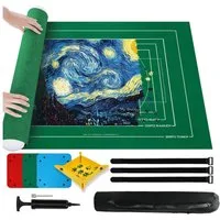 OSTWOLKE Puzzlematte Puzzlerolle, Puzzelmatten für Puzzle bis 1500, 2000, 3000 Teile, leicht zu lagern und zu transportieren, zur Aufbewahrung von Puzzles