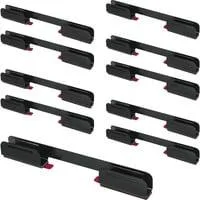 Biege-Clips für Neonlichtschlauch 2 schwarz, 5 Stück, Metall