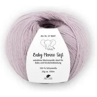 Pro Lana Baby Merino soft Häkelwolle, 100 m (Baby Merino Soft Wolle, zartes Gefühl auf der Babyhaut), 25 g