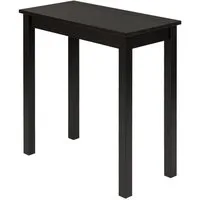 hagge home Schreibtisch hagge home Vesa, Bürotisch Tisch Küchentisch Kiefernholz Schwarz 75 x 38 x 75cm