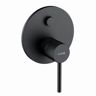 Kludi BOZZ Unterputz-Wannenarmatur Push m. Funktionseinheit eigens.,mattschwarz, 387633976 387633976