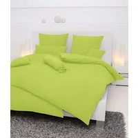 Janine Bettwäsche PIANO 0125 31, Seersucker 100% Baumwolle, uni, bügelfrei, Soft-Seersucker, 2 teilig, Markenreißverschluss, feinfädige Qualität, gekämmte Mako-Garne