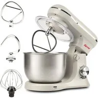 Girmi Küchenmaschine IM2101 Gastronomo IM21, Edelstahlschüssel, Planetenrührwerk, 1500 W, 5 l Schüssel, 10 Geschwindigkeiten, Pulse-Funktion, Knethaken, Rührer, Schneebesen