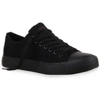 VAN HILL 2572843 HO CB09-1 Herren Sneaker All Black 43 Sneaker Herren Sneakers Sportschuhe Stoffschuhe Schnürer