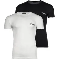 Emporio Armani T-Shirt Herren T-Shirt 2er Pack Baumwolle BOLD MONOGRAM (Packung, 2er Pack)
