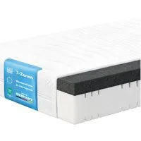 Kaltschaummatratze TOP XL Fresh mit integrierten 10 cm Topper, ARBD, 24 cm hoch, 7 Zonen Wendematratze mit zwei Härtegraden