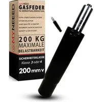 MYNEEED Bürostuhl Gasdruckfeder - Gasdruckdämpfer für Drehstuhl, Chefsessel, Hocker, Belastbarkeit bis 200kg