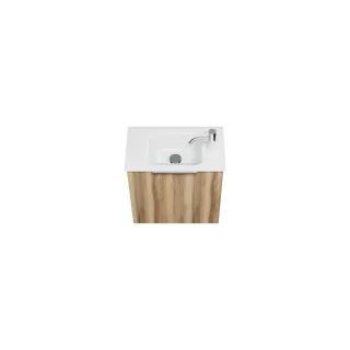 Burgbad Glas Waschtisch-Set Eqio Frassino Dekor Cappuccino/Weiß, SFPH052F3437A0070 SFPH052F3437A0070