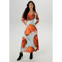 Aniston SELECTED Midikleid mit Smok-Details