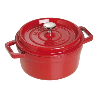 Staub La Cocotte Cocotte 22 cm, rund, Kirsch-Rot, Gusseisen