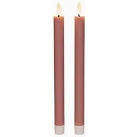 Coen Bakker Deco BV LED-Kerze LED 2er Set Stabkerzen, 2 x 2AAA, versch. Farben (2-tlg)