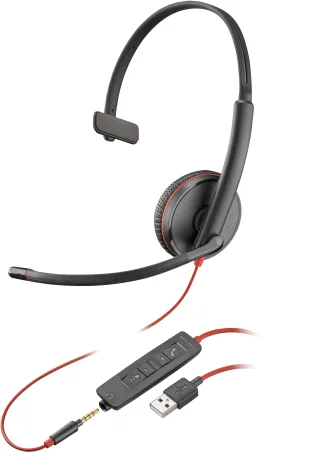 Poly Blackwire 3215 | 80s06a6 | Blackwire 3200 Series - Headset