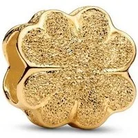 Pandora Charm-Einhänger PANDORA Mini-Charm Kleeblatt für Damen, vergoldet