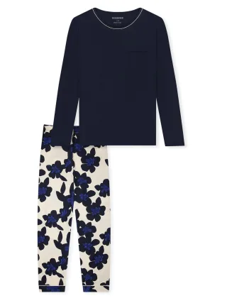 Schiesser Damen Pyjama ComfortSchlafanzug, Pyjama Set, Nachtwäsche