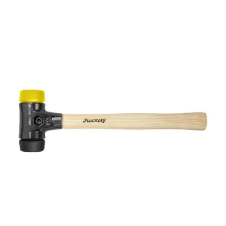 Wiha Schonhammer Safety mittelweich/mittelhart mit Hickory-Holzstiel, Rund-Schlagkopf - 5 Stück - 26434