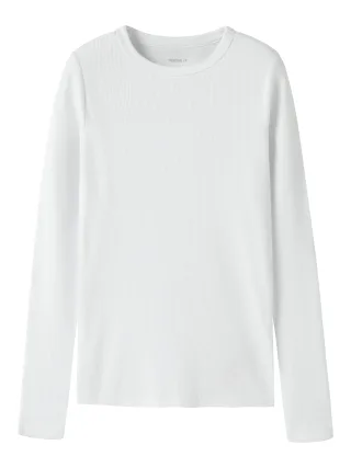 NAME IT - NKFNAKAL LS TOP NOOS Bright White - Gr. - 140