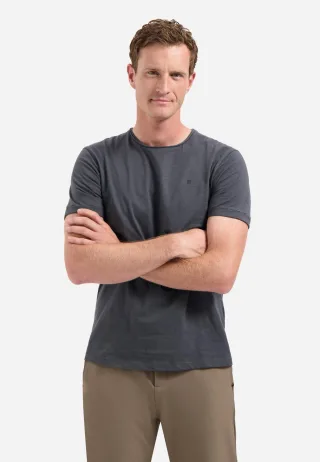 No Excess - T-Shirt Crewneck Slub dark grey - Gr. - L
