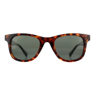 Polaroid Rectangle Unisex dunkle Havanna grün polarisierte Sonnenbrille