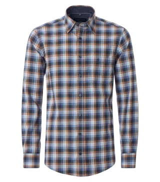 CASAMODA - Freizeithemd blau - Gr. - XXL