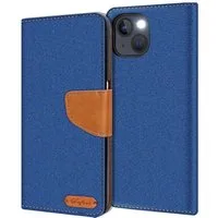 CoolGadget Handyhülle Denim Schutzhülle Flip Case für Apple iPhone 14 6,1 Zoll, Book Cover Handy Tasche Hülle für iPhone 14 Klapphülle