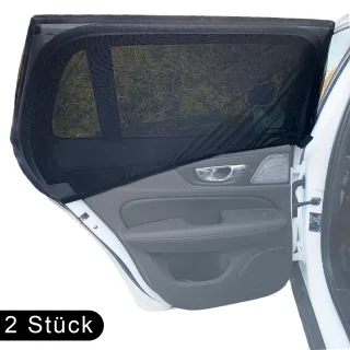 2x Universal "L" Auto Fenster Sonnenschutz Hitze Insekten Schutz Kind Baby Tiere