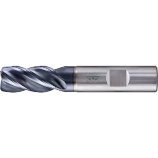 PFERD Tools VHM Eckfräser lang 4 Schneiden Radius TiAlN Schaft HB Universal Line - 23000170