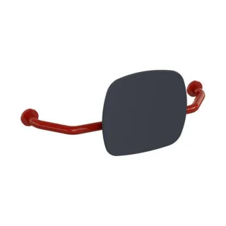 Hewi 801 Rückenstütze 801.51.917233 Wandabstand 230mm, Lehne anthrazitgrau, rubinrot