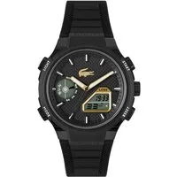 Lacoste Chronograph LC33 2011435, Quarzuhr, Armbanduhr, Herrenuhr, Silikonarmband, analog, digital, Tag