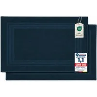 Komfortec Badematte Badvorleger aus 100% Baumwolle, 50x70 cm Duschvorleger, Waschbar Duschmatte, Frottee, Rechteckig, 600 g/m², 2er Set, Saugfähig & Schnelltrocknend