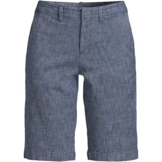 Chambray-Bermudas, Damen,  Blau, Elasthan/Baumwoll-Mischung, by Lands' End