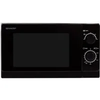 Sharp Mikrowelle R-200BKW, 20 l, 800 W, 5 Mikrowellenleistungsstufen, mechanische Bedienung
