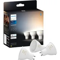 Philips Hue LED-Leuchtmittel White Ambiance 400lm, GU10, 3 St., Farbwechsler