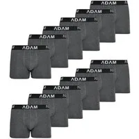 ADAM JEANS Boxershorts Herren Boxershorts aus extra weicher 100% Baumwolle Trunks Men Boxer-1 (12-St., 2er Set, 6er Set, 8er Set, 10er Set, 12er Set) Boxershorts Herren Boxer Shorts Männer Unterhosen Trunks Underwear