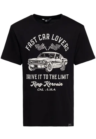 King Kerosin Herren T-Shirt Drive It To The Limit