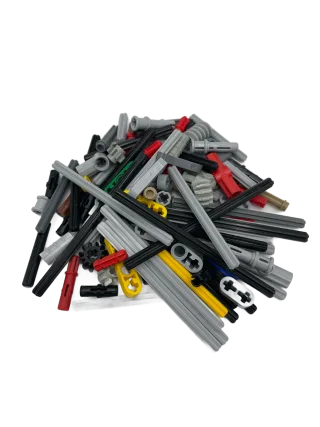 LEGO Technic Kleinteile bunt gemischt 100 Stück Pins Stecker Kreuzstangen Achsen Verbinder Technic Teile Steine