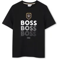 Boss Kidswear Fußballtrikot BOSS Deutschland Trikot T-Shirt Schwarz Kids und Teenager