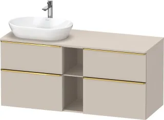 Duravit D-Neo Konsolenwaschtischunterbau wandhängend Taupe Matt 1400x550x664 mm - DE4970L34910000 DE4970L34910000