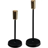 OTTO home Kerzenhalter Stabkerzenhalter Azlynn (Set, 2 St), aus Aluminium